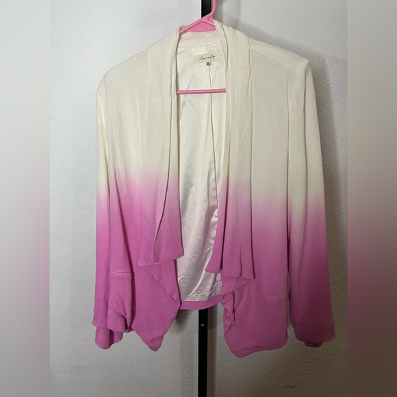 Sugarlips Jackets & Blazers - Sugarlips Pink & White Blazer Size Medium